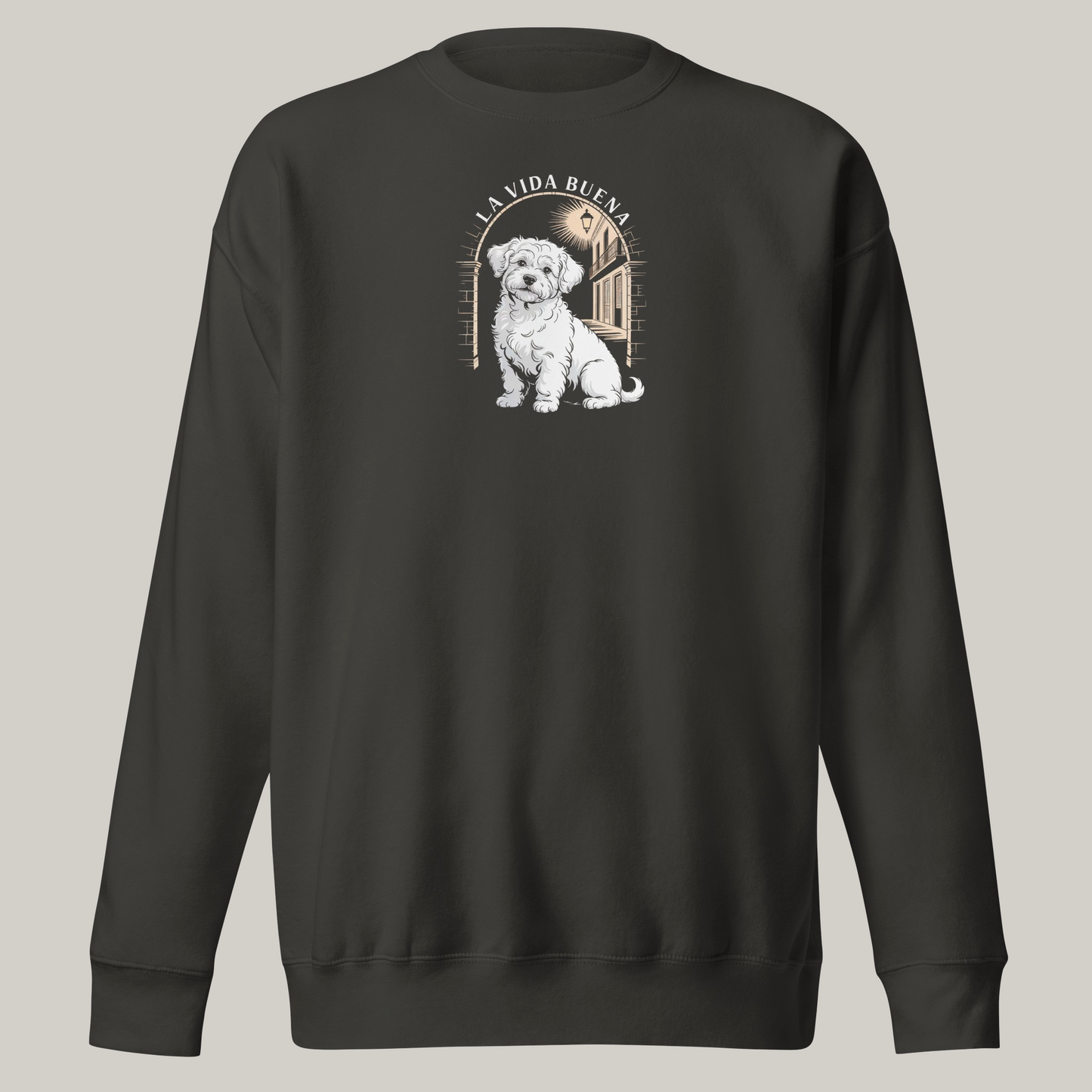 Hundeprint på genser – Bishon Havanais.