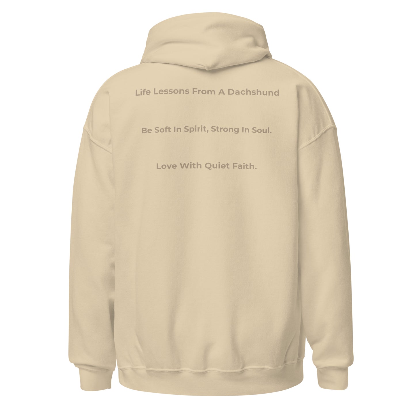 Pawli Heavy Blend Hoodie - Sand - Langhåret Dachshund