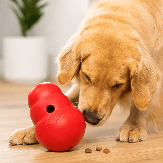 KONG Wobbler hundeleke med godbiter