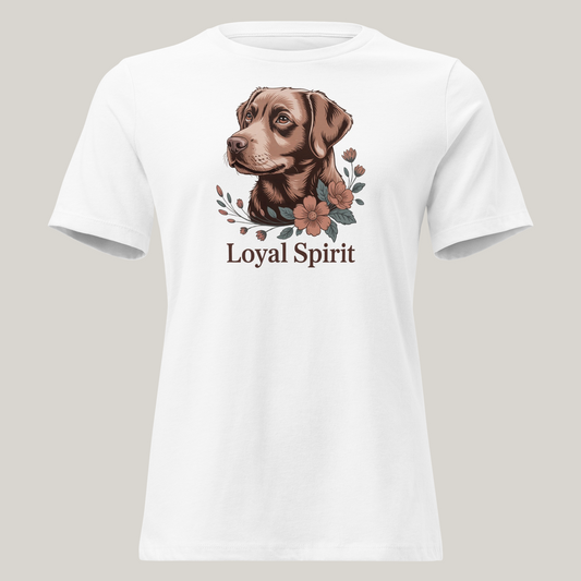 Labrador Retriever hundeprint t-skjorte – retrodesign.