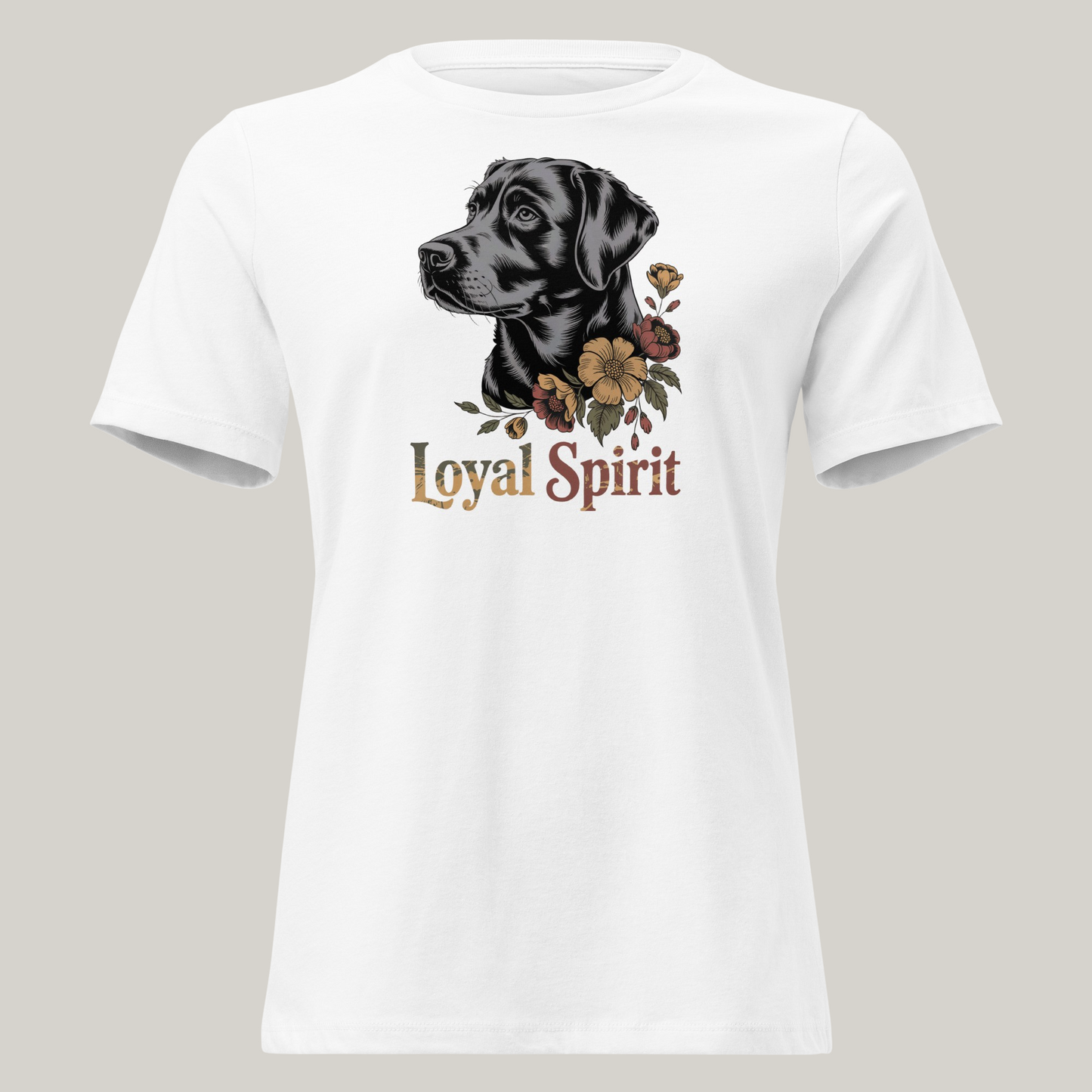 Labrador Retriever hundeprint t-skjorte – retrodesign.