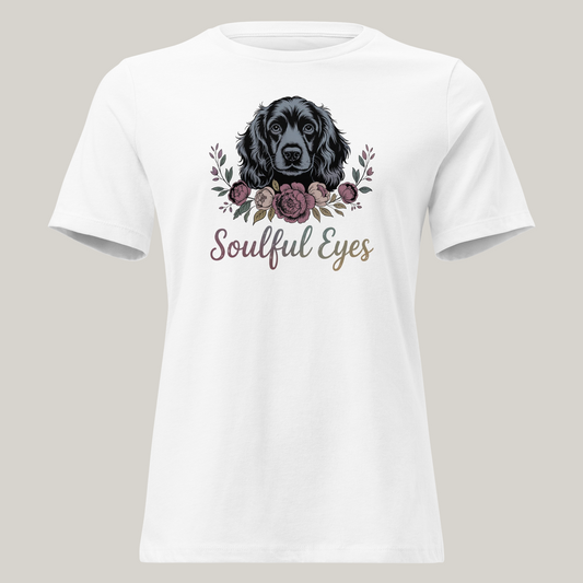 Cocker Spaniel hundeprint t-skjorte – retrodesign.