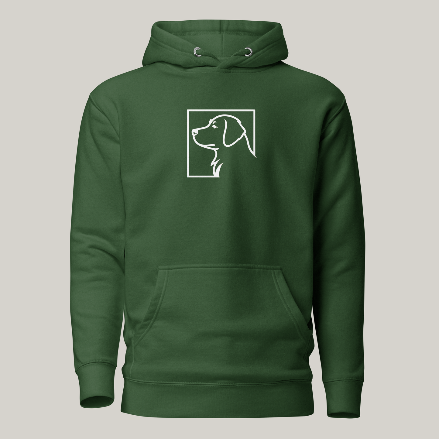 Hundeprint på hoodie – Golden Retriever.