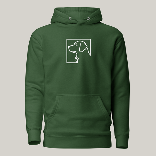 Hundeprint på hoodie – Golden Retriever.