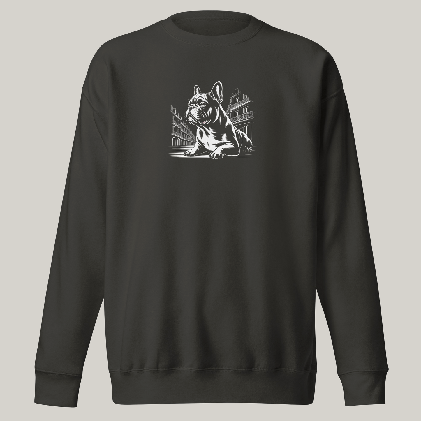 Hundeprint på genser – Fransk Bulldog.