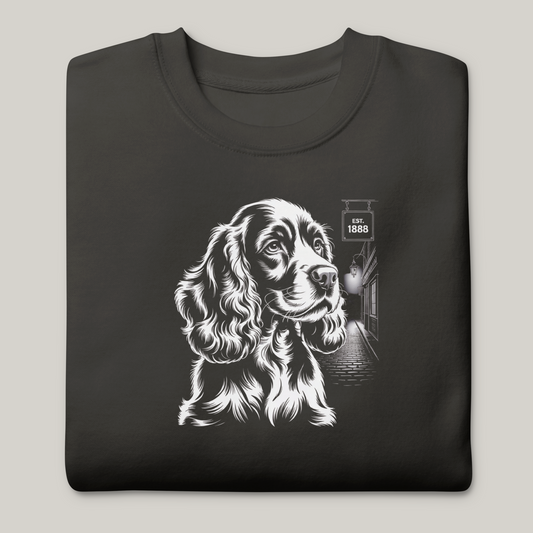 Hundeprint på genser – Cocker Spaniel.