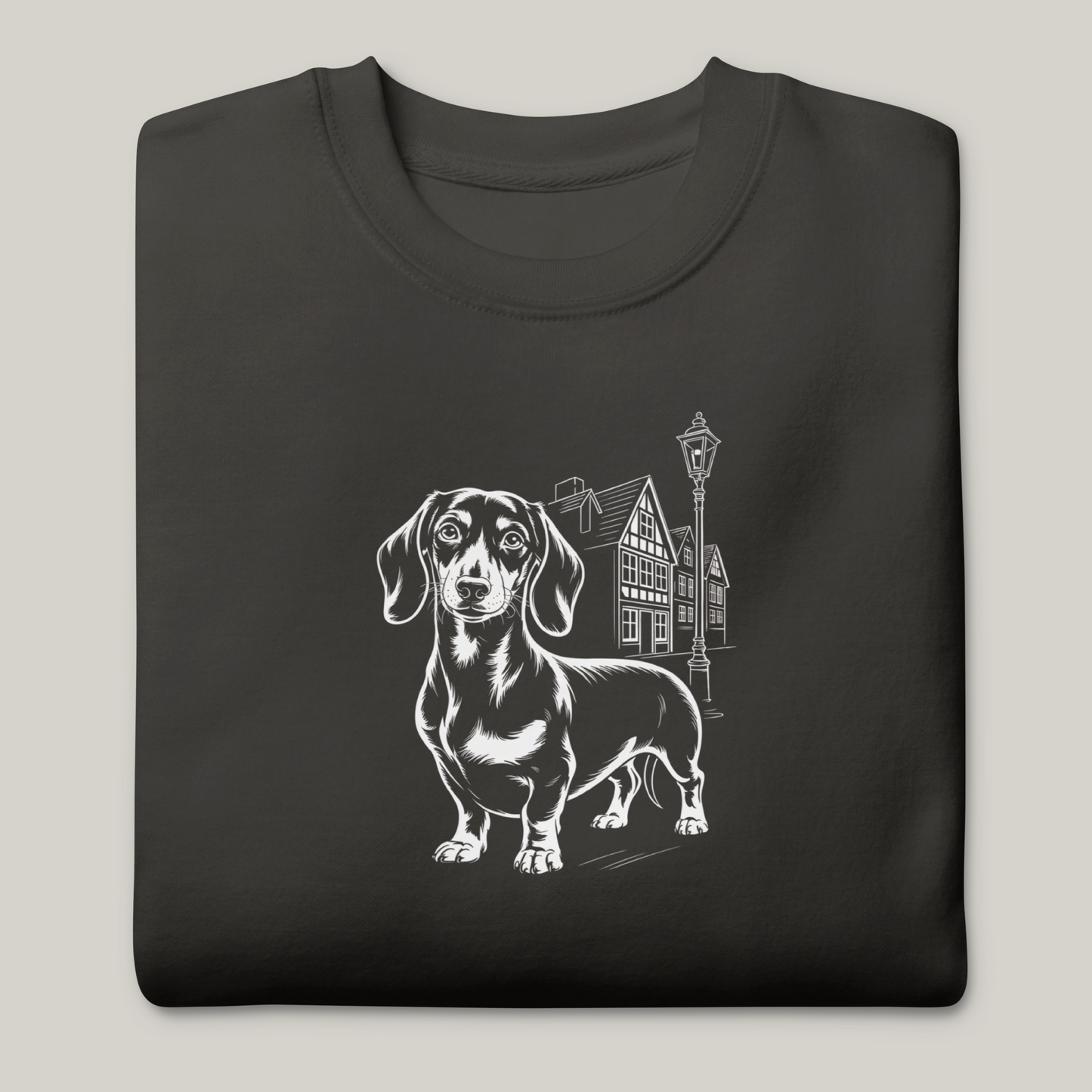 Hundeprint på genser – Dachshund.