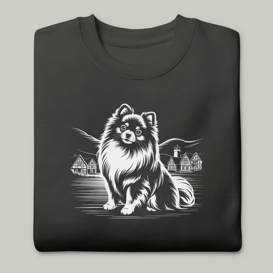 Hundeprint på genser – Pomeranian.