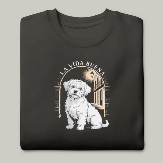 Hundeprint på genser – Bishon Havanais.