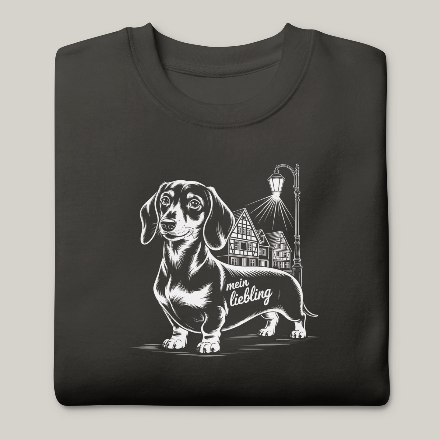 Hundeprint på genser – Dachshund.