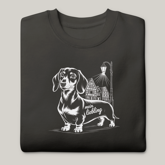 Hundeprint på genser – Dachshund.