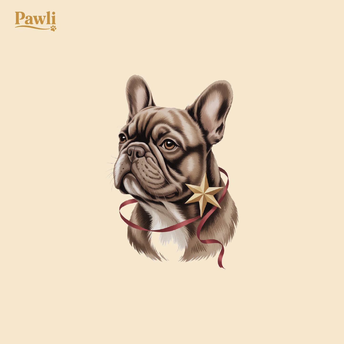 Pawli julegenser Fransk Bulldog