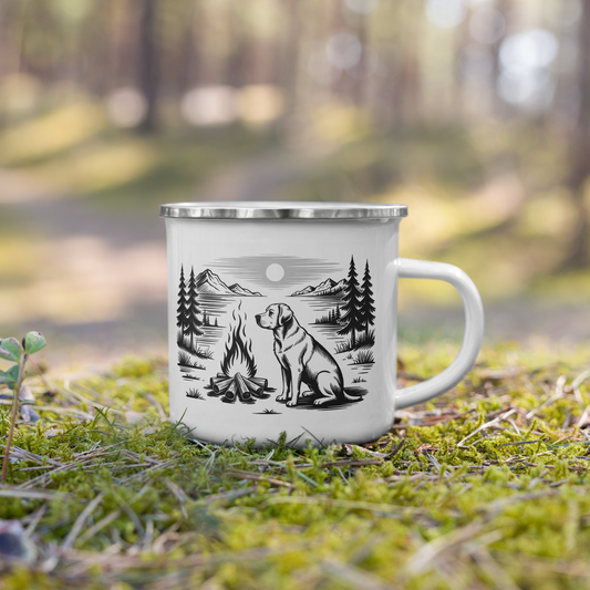 Labrador retriever hundeprint – emalje turkopp.